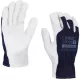 Kecskebőr, erősített védőkesztyű x-pilot sötétkék-fehér 9