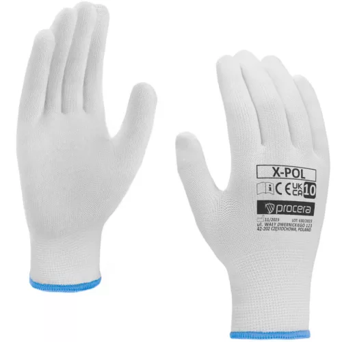  Poliészter kesztyű x-pol, méret 7
