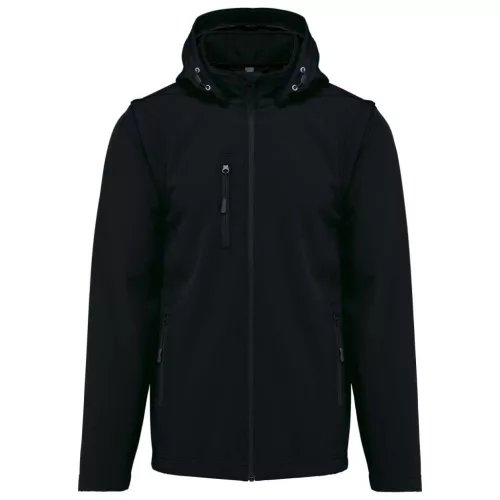 Kariban KA422 UNISZEX 3 RÉTEGŰ SOFTSHELL KAPUCNIS KABÁT LEVEHETŐ UJJAKKAL XS