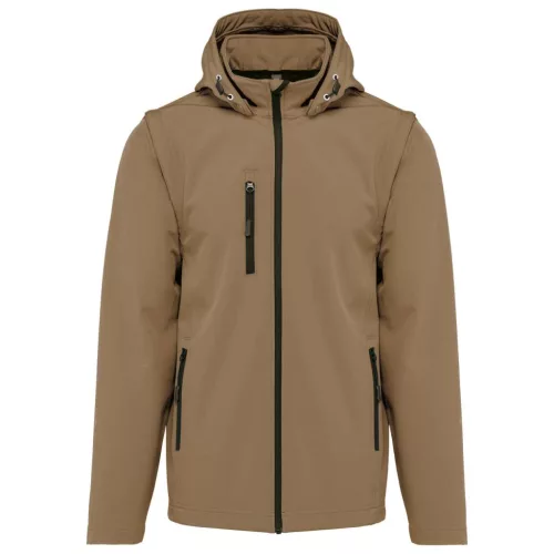 Kariban KA422 UNISZEX 3 RÉTEGŰ SOFTSHELL KAPUCNIS KABÁT LEVEHETŐ UJJAKKAL 4XL