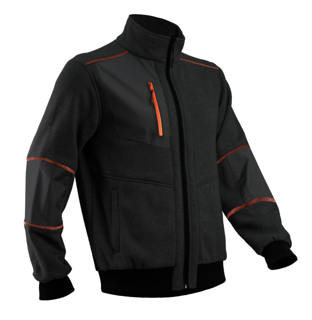 MIKAN FEKETE/NARANCS FELSŐ RIPSTOP BETÉTTEL_3XL