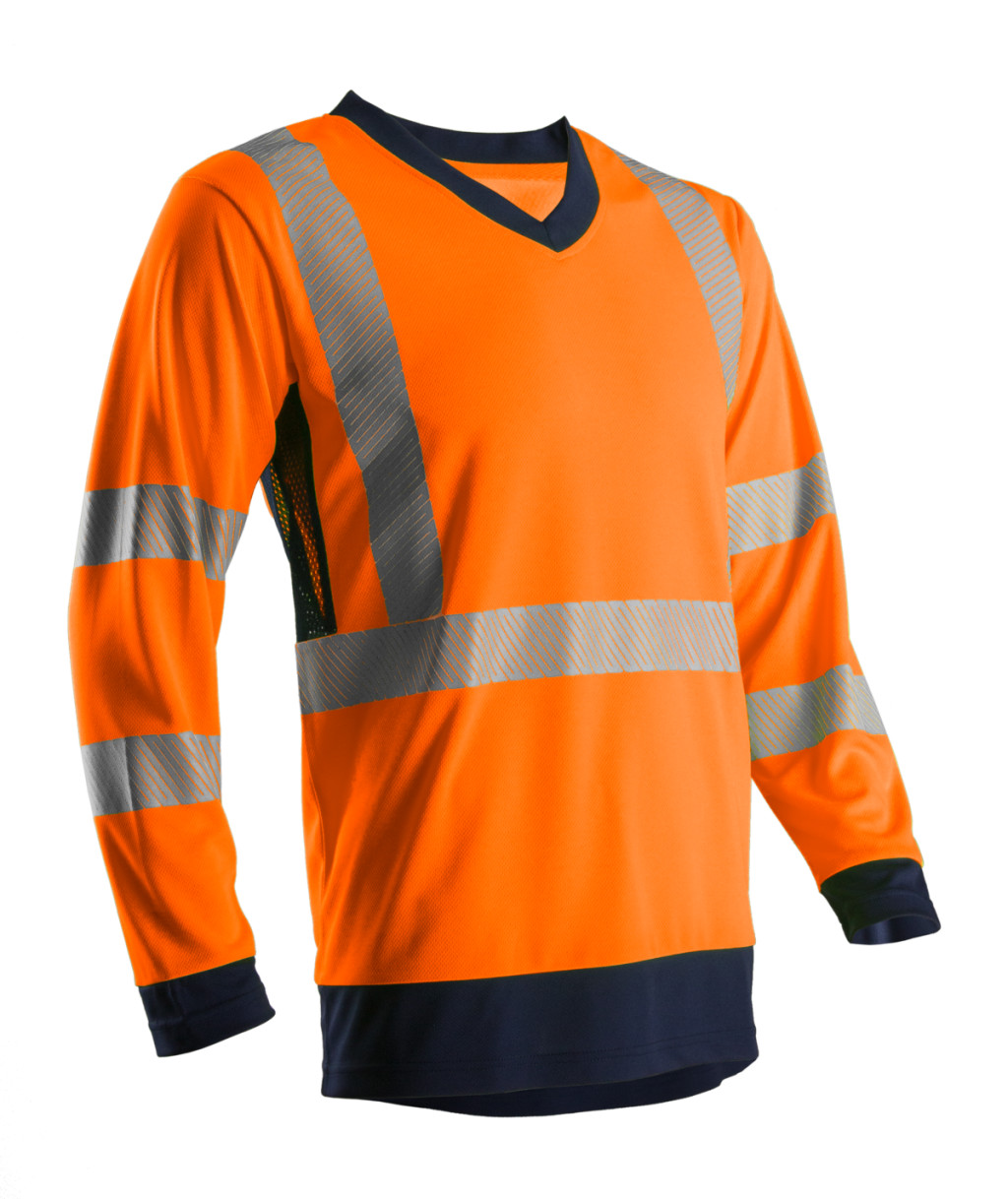 SOMO HI-VIZ NARANCS HOSSZÚ UJJÚ PÓLÓ CO/PES GRS_2XL