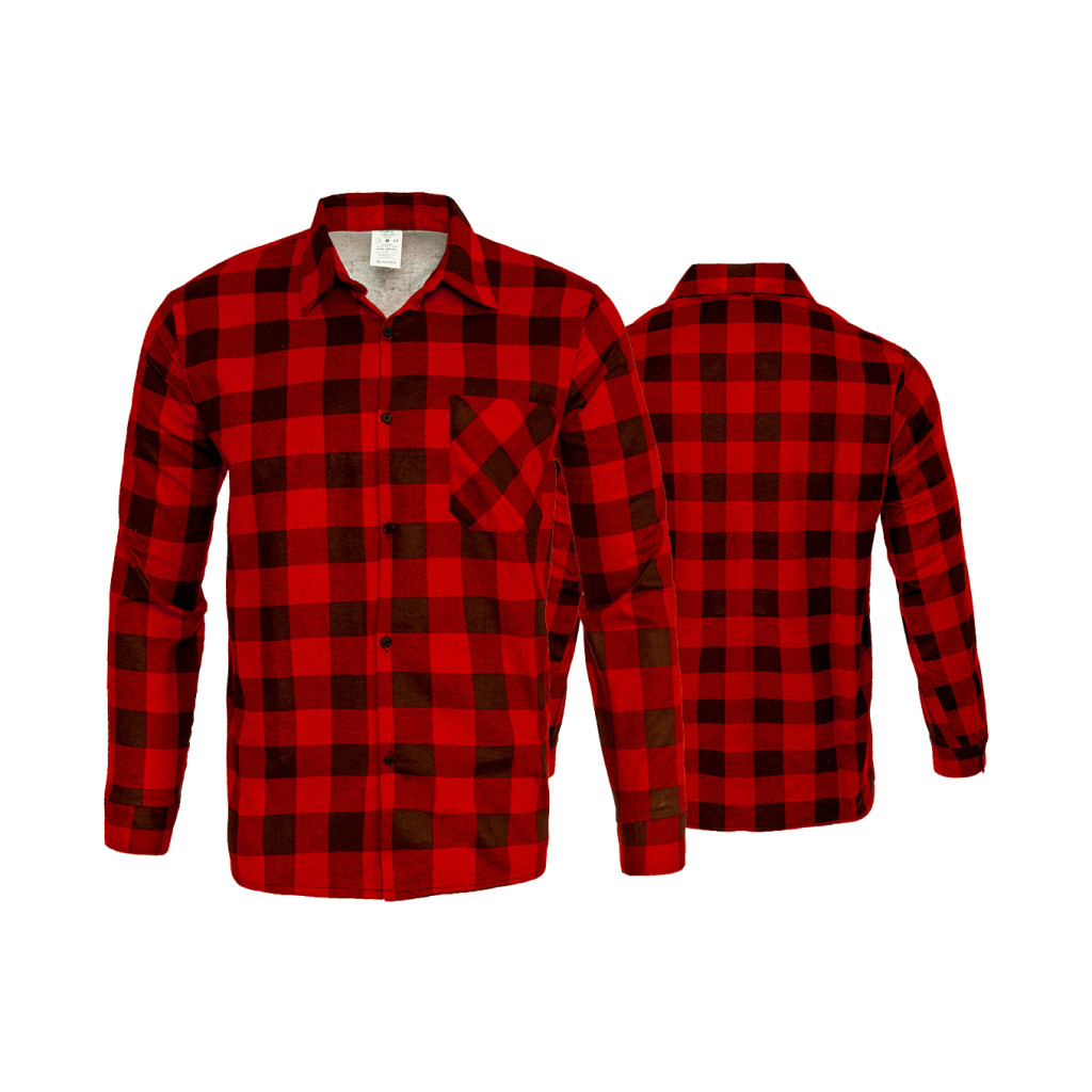 Piros flanell ing, méret XL